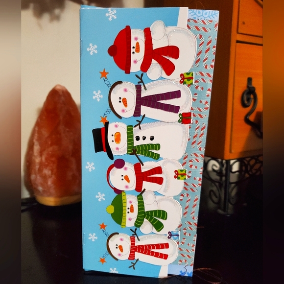 🎄 HAND CRAFTED Christmas card journal notebook with box - Picture 1 of 11